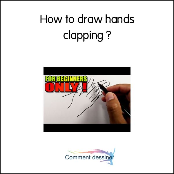 How to draw hands clapping